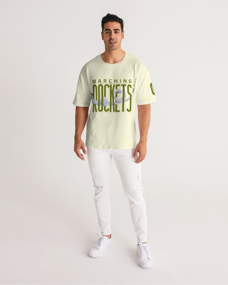 CENTRAL MOVEMENT ROCKETS Men's All-Over Print Premium Heavyweight Tee