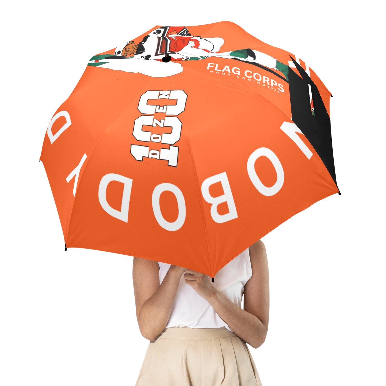 DOZ Business Semi-Automatic Foldable Umbrella