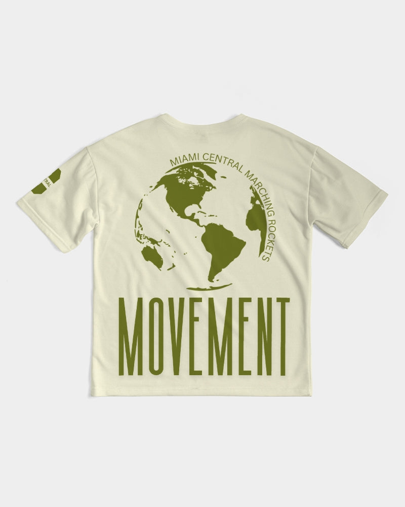 CENTRAL MOVEMENT ROCKETS Men's All-Over Print Premium Heavyweight Tee