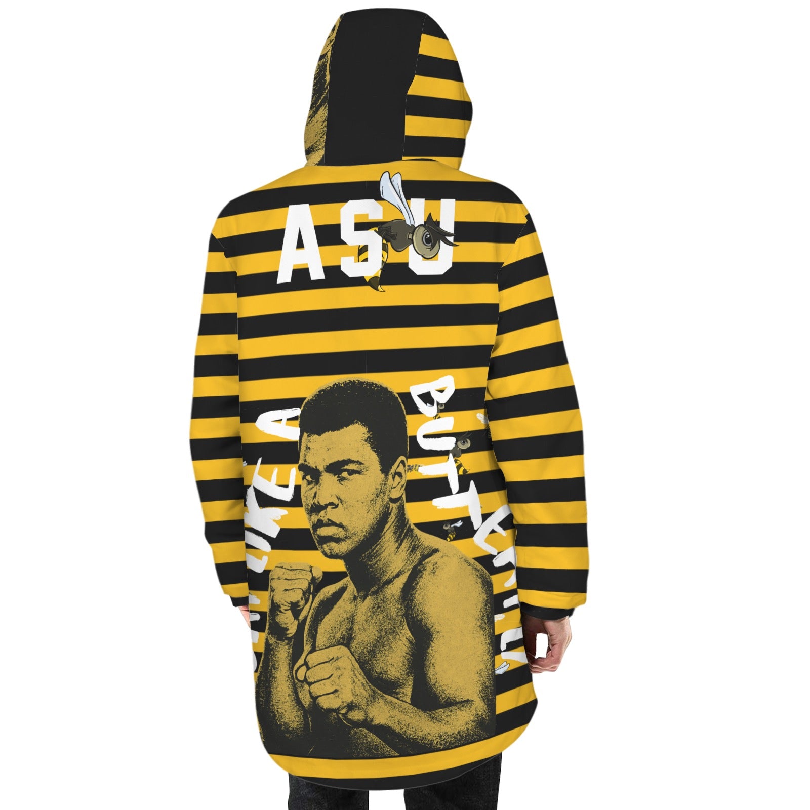 STING LIKE A “HORNET” Mid-Length Hooded Coat