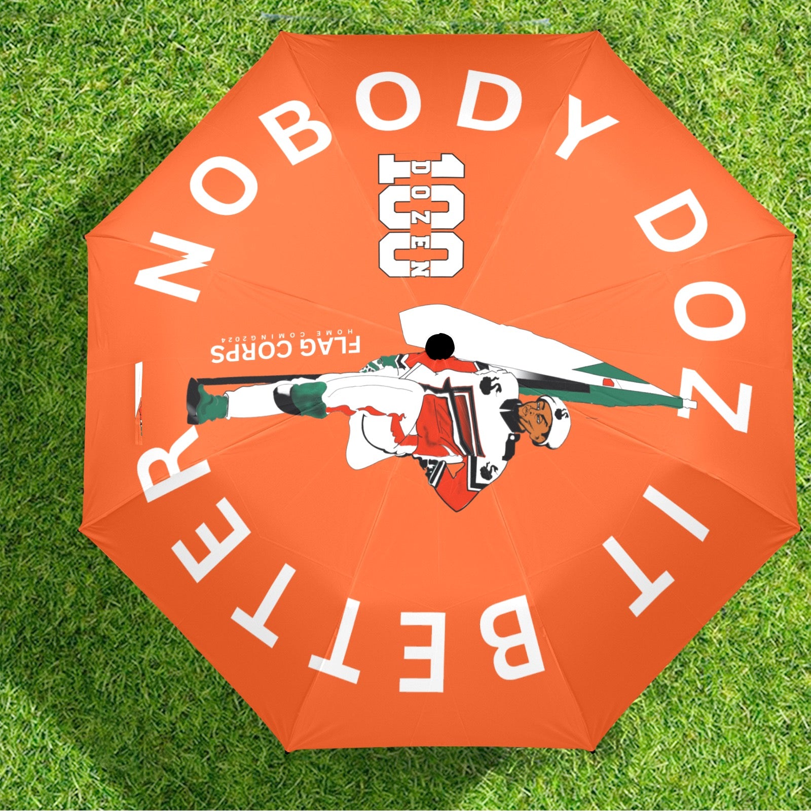 DOZ Business Semi-Automatic Foldable Umbrella