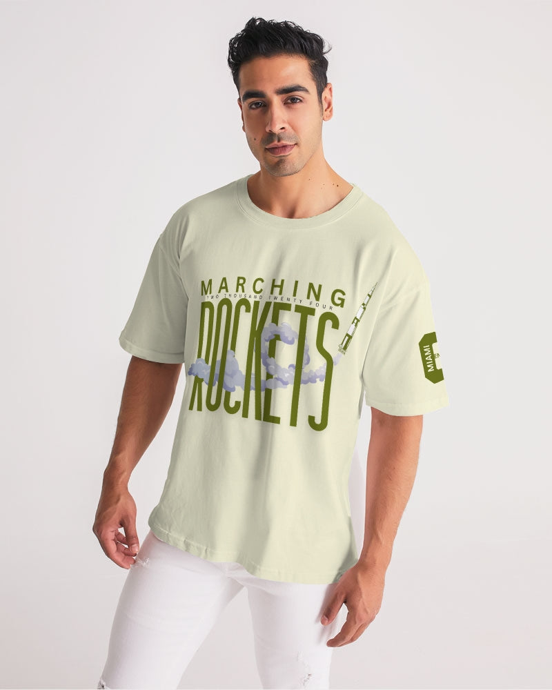 CENTRAL MOVEMENT ROCKETS Men's All-Over Print Premium Heavyweight Tee