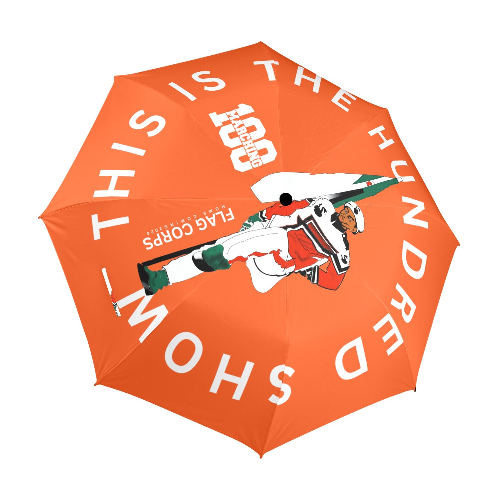 Flag Business Semi-Automatic Foldable Umbrella