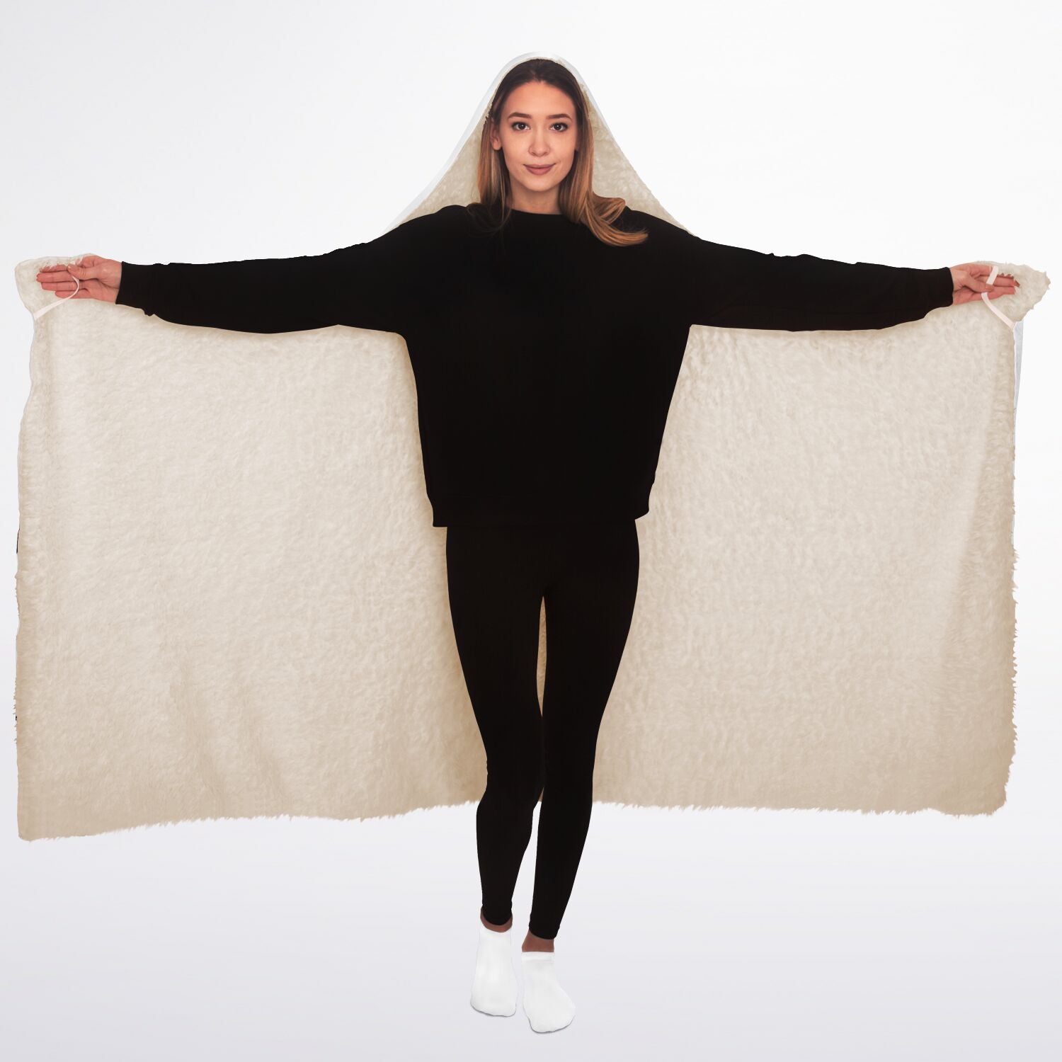 Teresa Hooded Blanket Sherpa - AOP