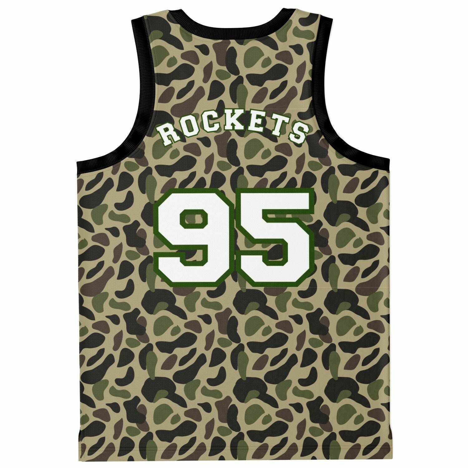 MCSHS Rockets Camo Basketball Jersey Rib