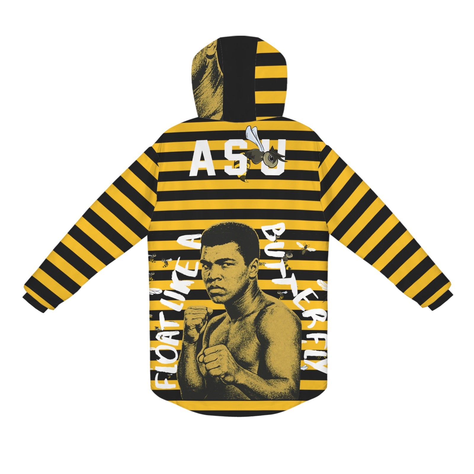 STING LIKE A “HORNET” Mid-Length Hooded Coat