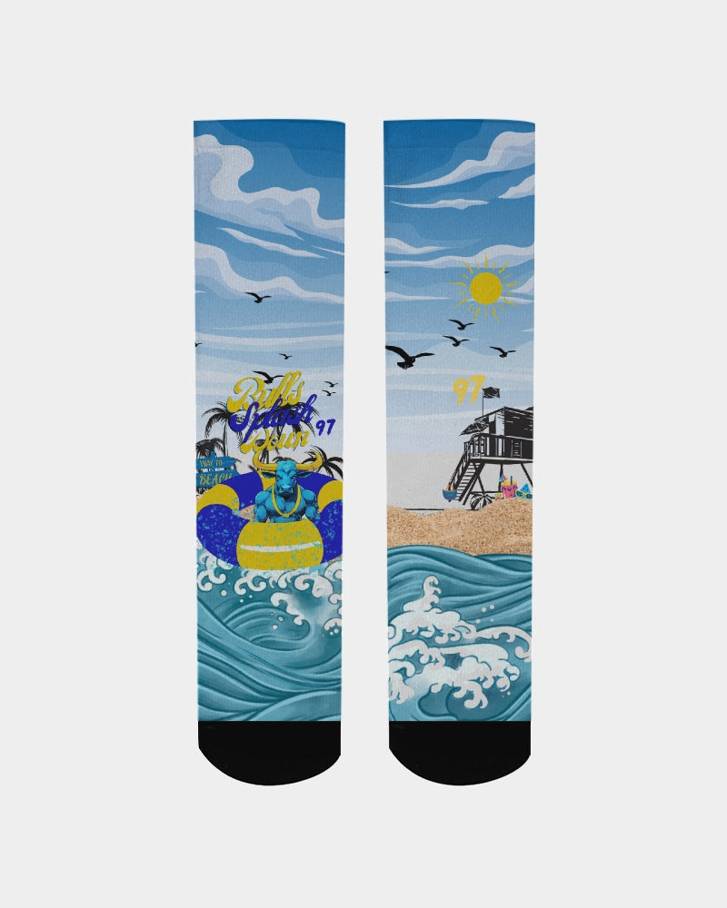 West Fest Bulls Splash Down Men's Socks