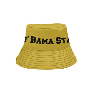 Big Bama Old Gold All Over Print Bucket Hat for Men