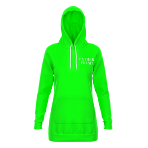 FF Long Body Lime Women's Hoodie