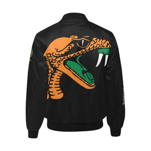 Go Rattlers Black Quilted Bomber