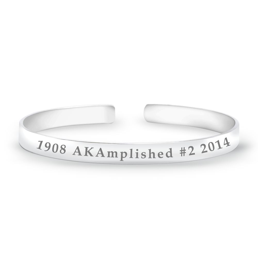 AKAmplished Anniversary 925 Sterling Silver Bracelet