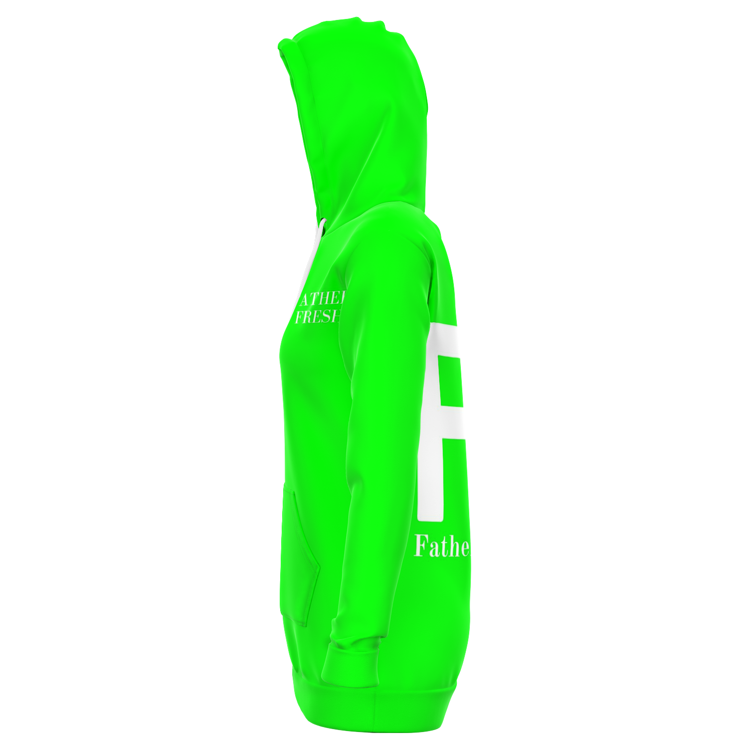 FF Long Body Lime Women's Hoodie