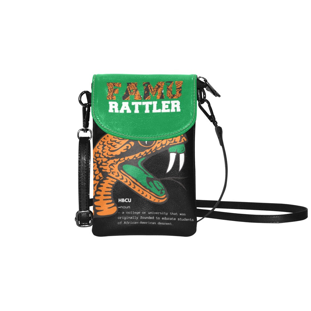 Rattler Green Small Cell Phone Purse