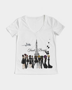 Travel Bougie Women's V-Neck Tee