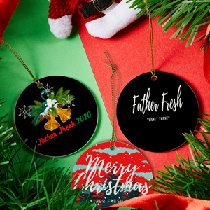 Christmas Ornaments Christmas Set of 3 Gifts Ceramic Christmas Tree Hanging Pendant Holiday Decorations