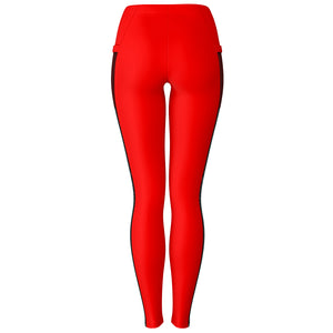 FF Apple Red Tights W/Pockets