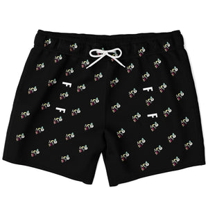 FF 'Vulture' Black Swim Trunks