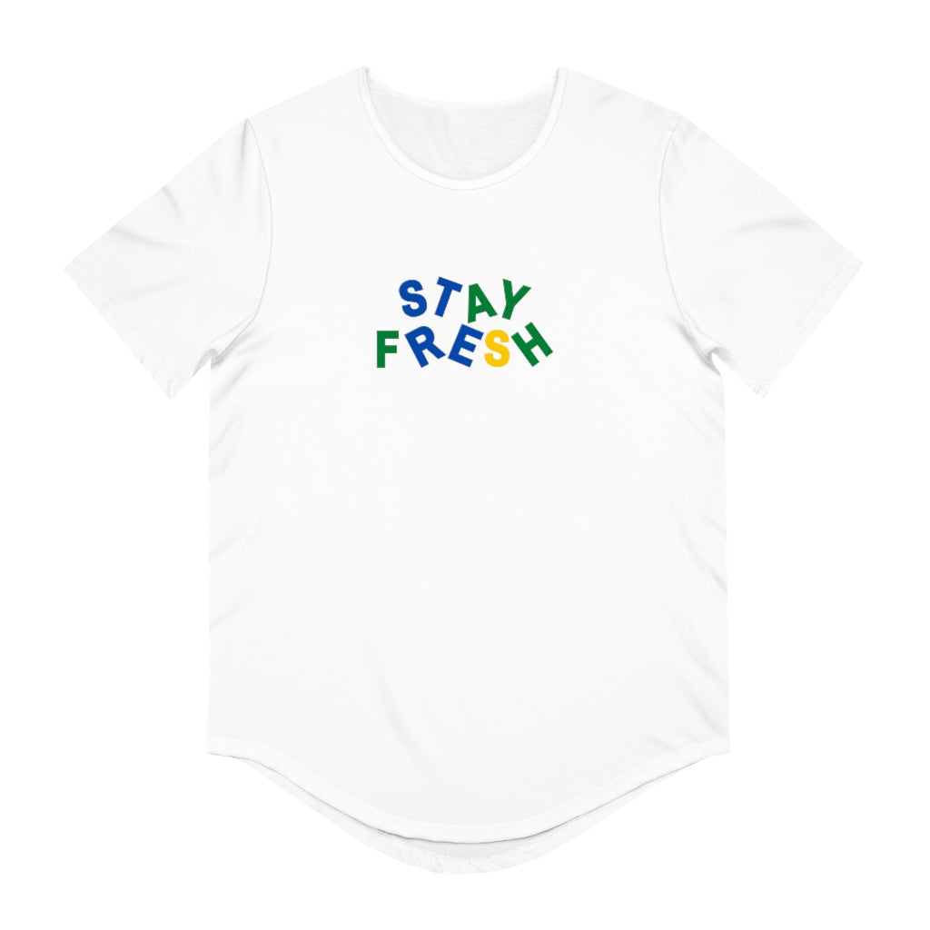 Stay Fresh Men's Jersey Curved Hem Tee