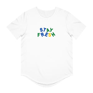 Stay Fresh Men's Jersey Curved Hem Tee