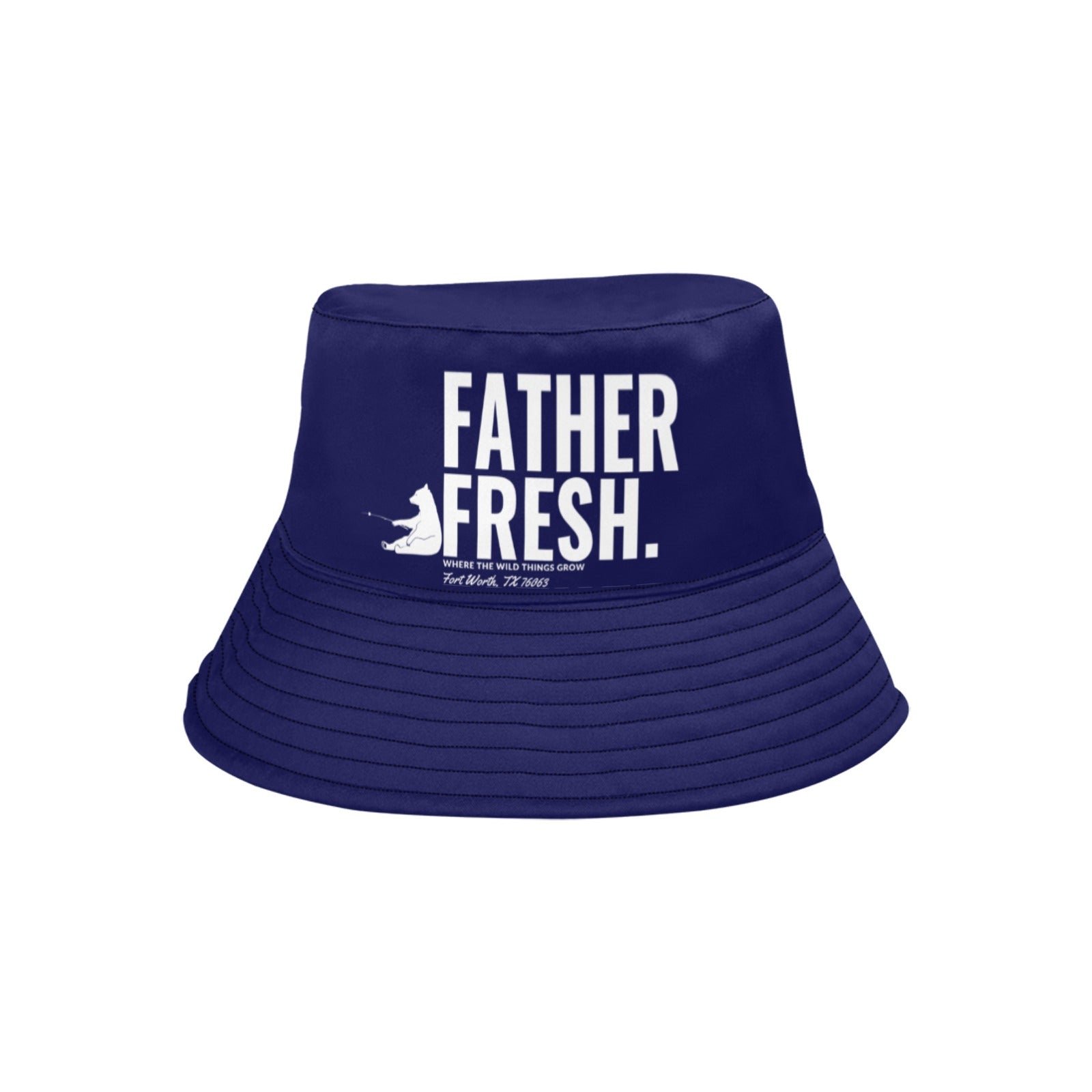 Where The Wild Things Grow Blue Summer Bucket Hat