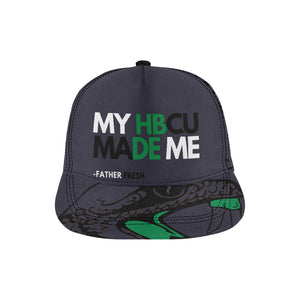 MY HBCU MADE ME Snapback Hat Charcole