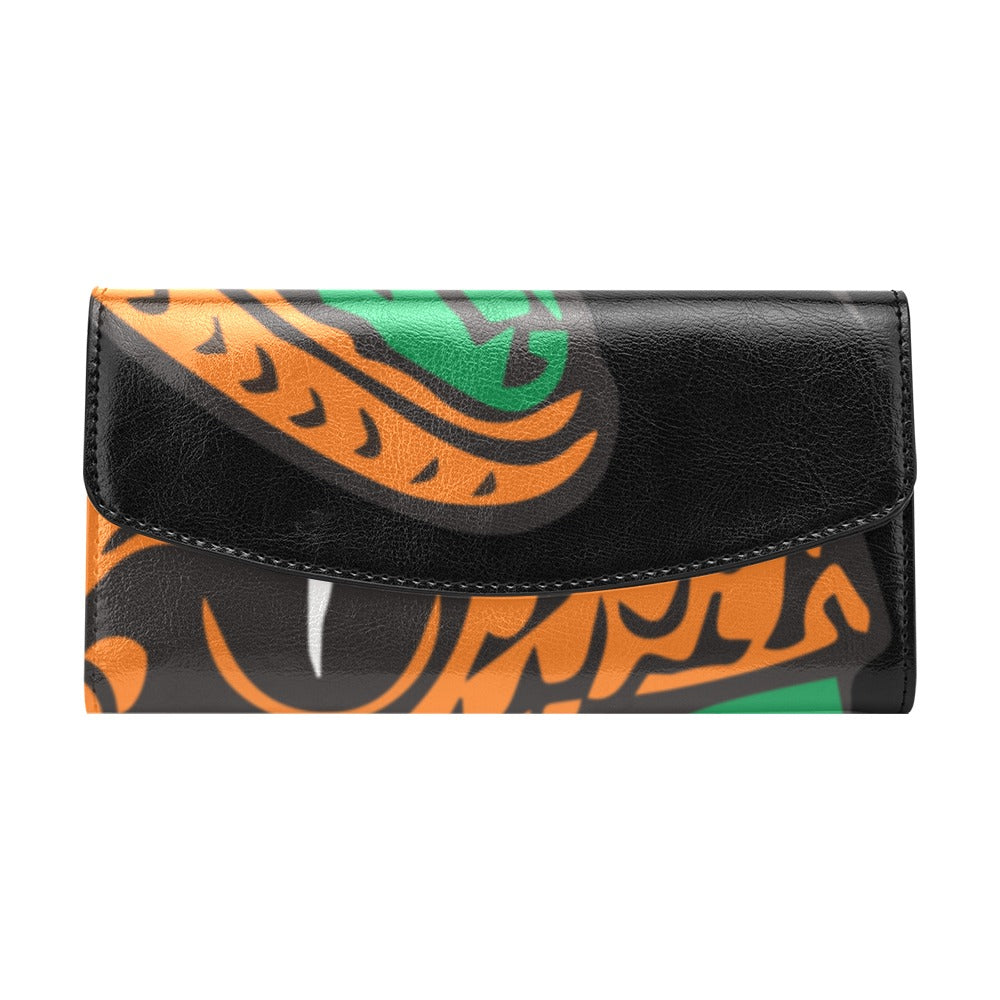 Rattler Black Women's Flap Wallet