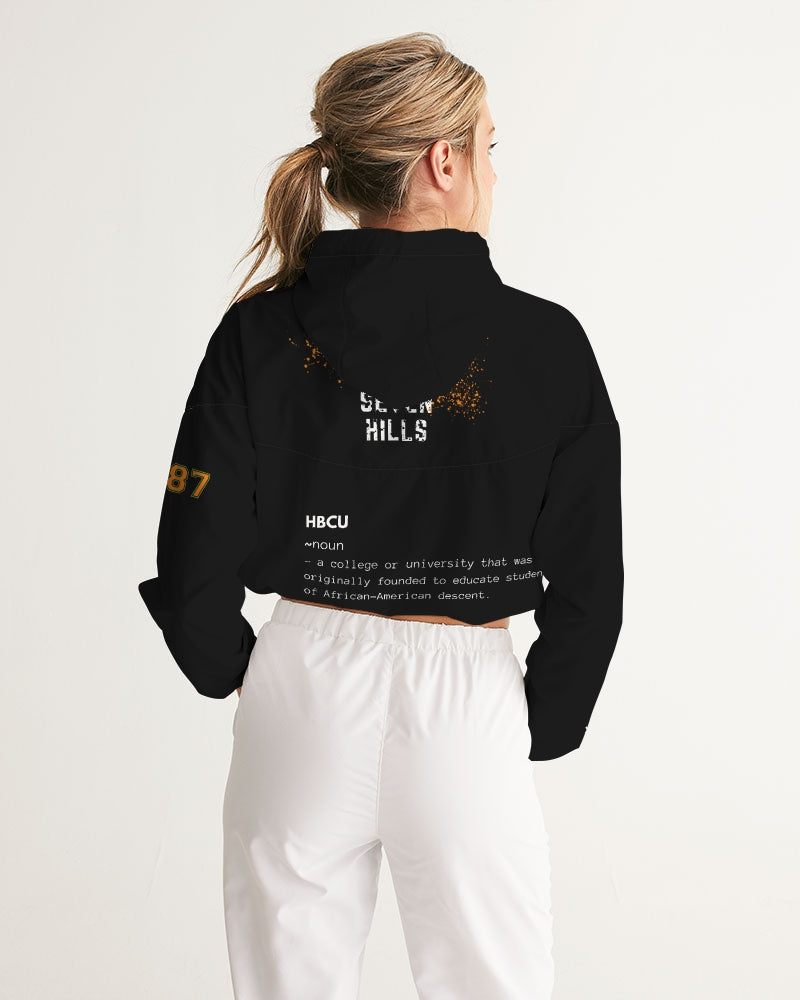 MY HBCU  Women's Cropped Windbreaker