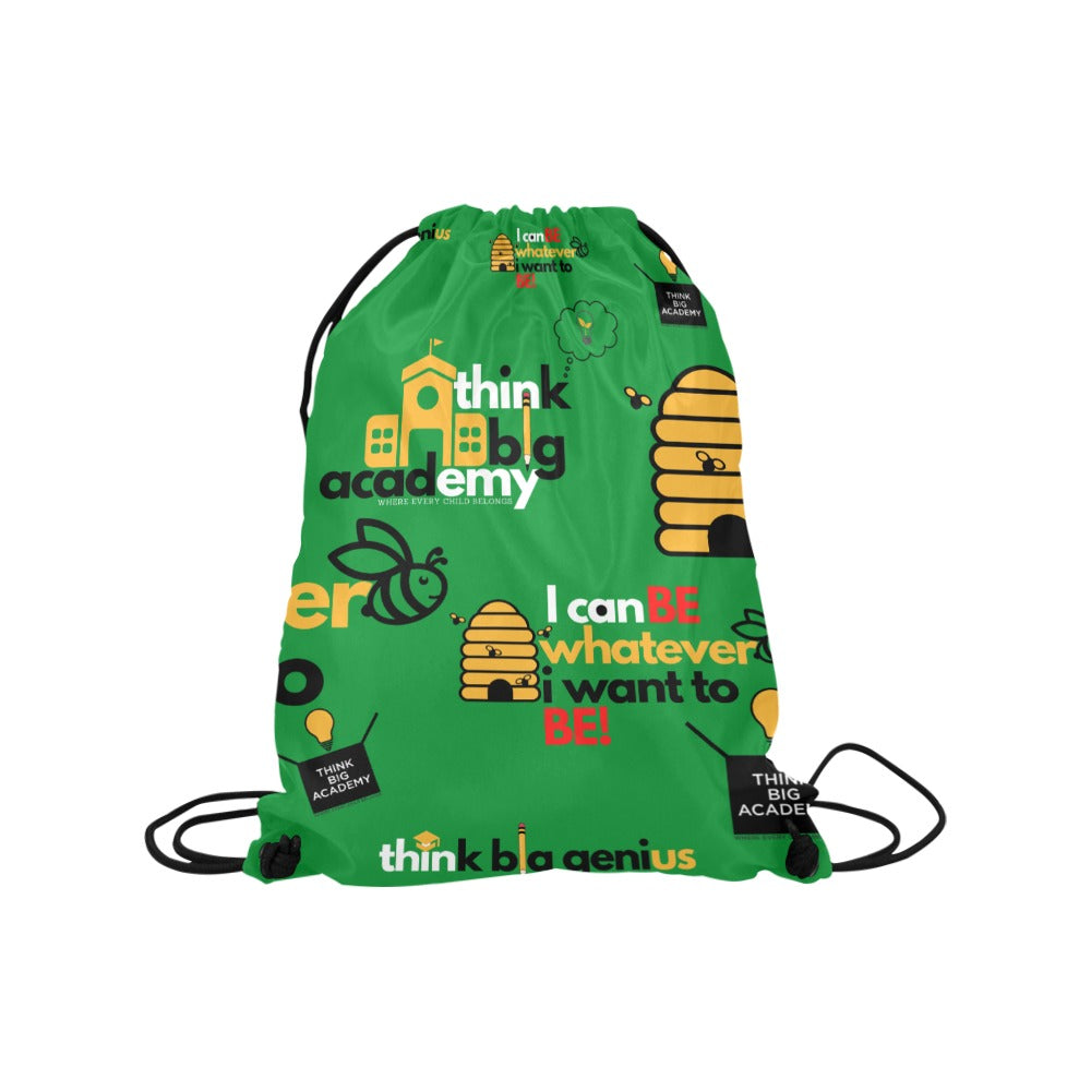 think big academy Medium Drawstring Bag