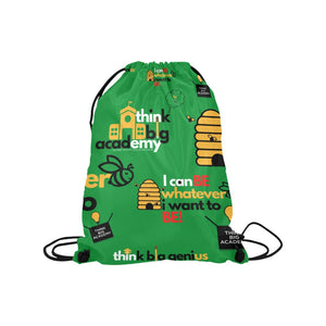 think big academy Medium Drawstring Bag