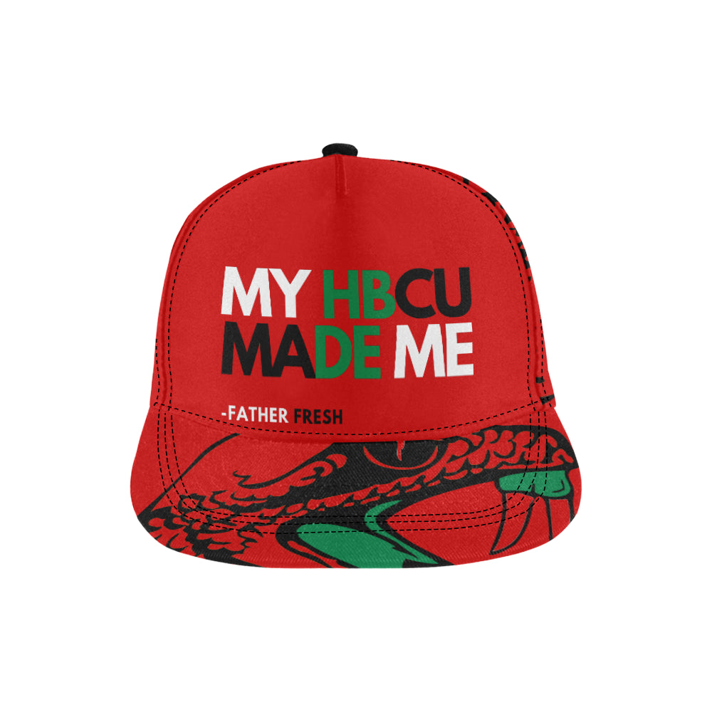 MY HBCU MADE ME Snapback Hat Red