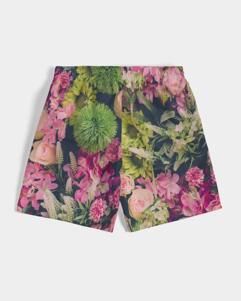 Haitian Flowers Men's Swim Trunk