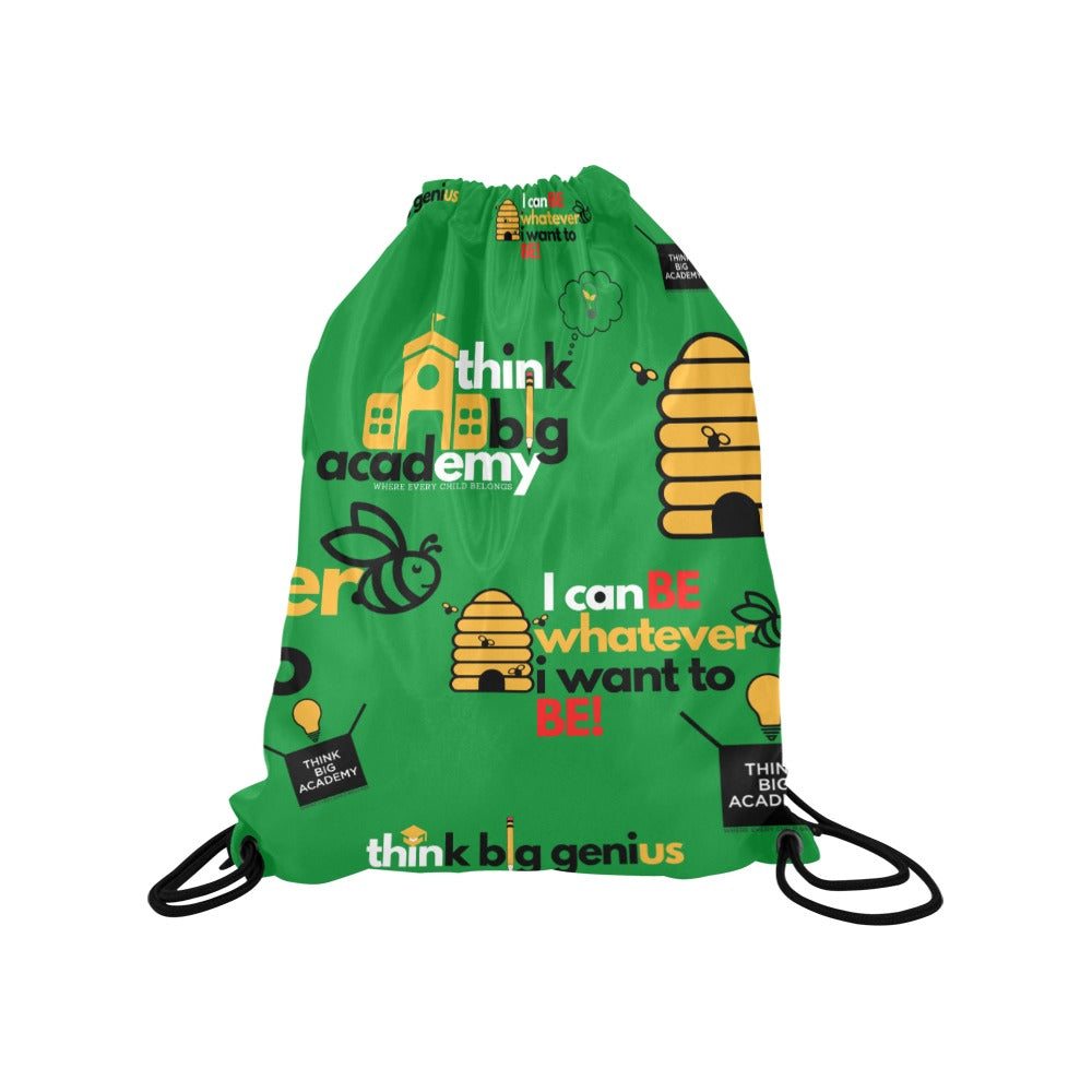 think big academy Medium Drawstring Bag