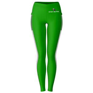 Apple Green Leggings / With Pockets