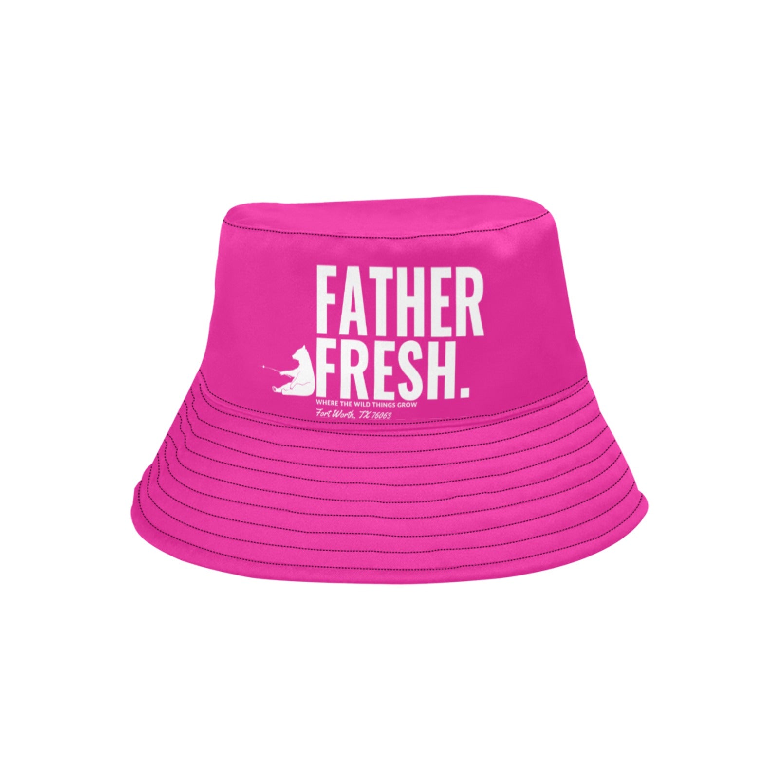 Where The Wild Things Grow Pink Summer Bucket Hat