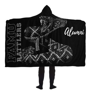 Venom Black on Black Hooded Blanket