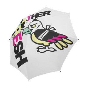 Vulture Fresh White Semi-Automatic Foldable Umbrella