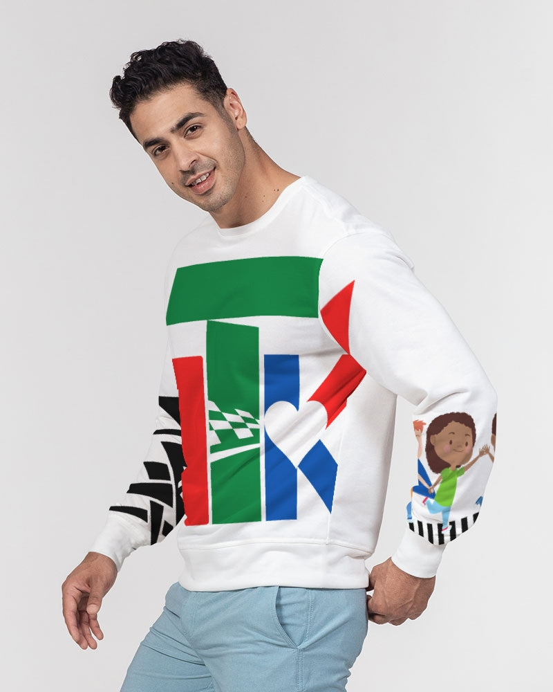 RACE TO KINDNESS Men's Classic French Terry Crewneck Pullover