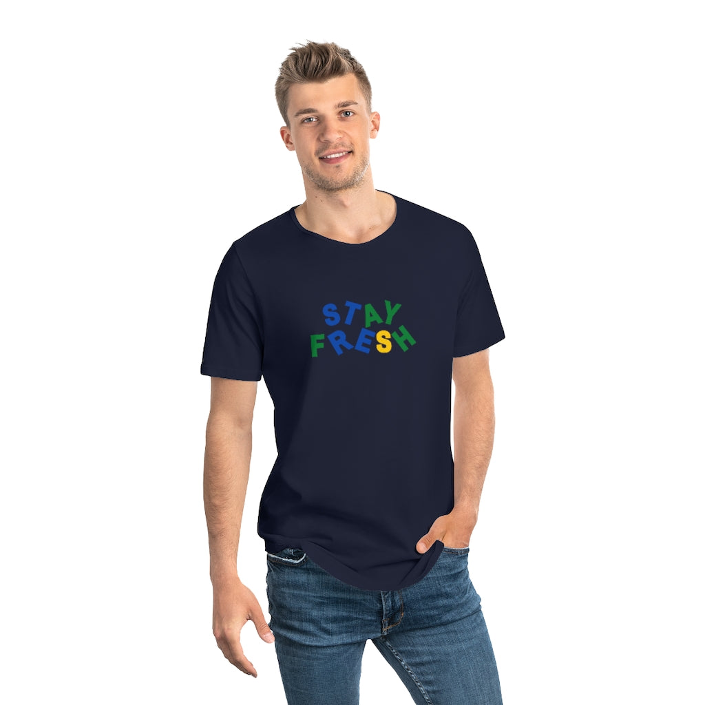 Stay Fresh Men's Jersey Curved Hem Tee