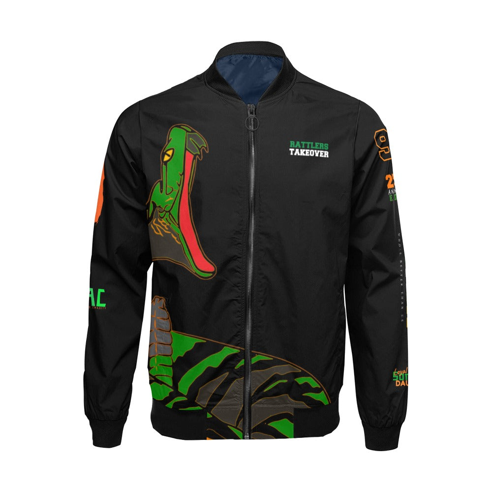 SWAC KILLA - RATTLER EDITION BLACK Bomber Jacket for Men