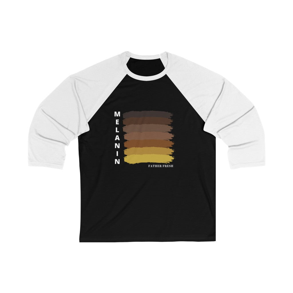 Melanin - Unisex 3/4 Sleeve Baseball T-Shirt