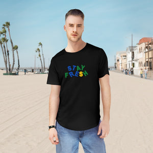 Stay Fresh Men's Jersey Curved Hem Tee