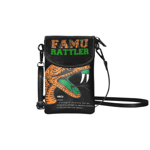 Rattler Small Black Cell Phone Purse