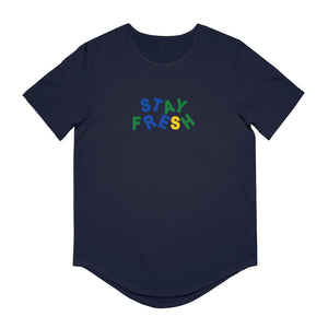 Stay Fresh Men's Jersey Curved Hem Tee