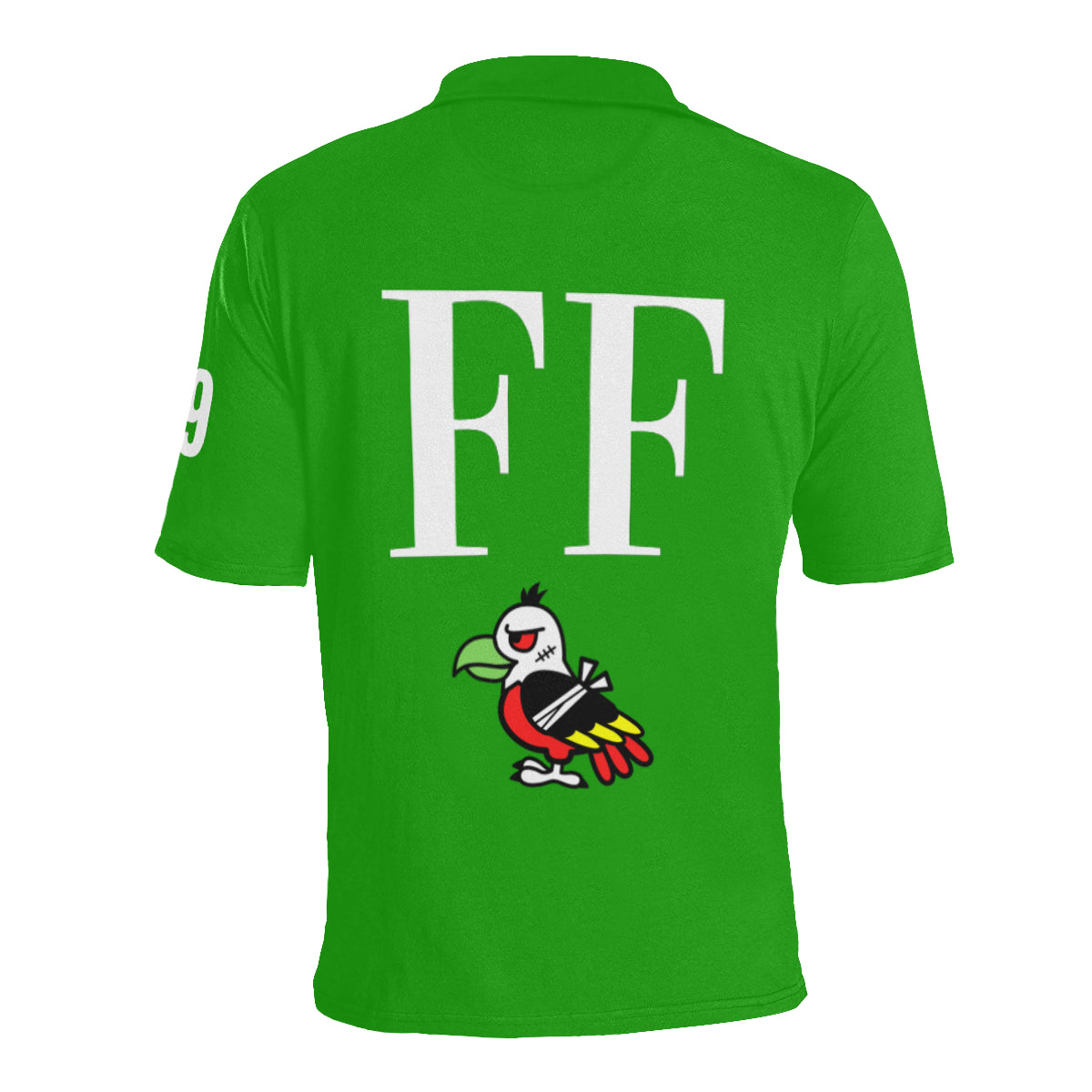 FF Vulture 'Lawn Green' Polo Men's All Over Print Polo Shirt (Model T55)