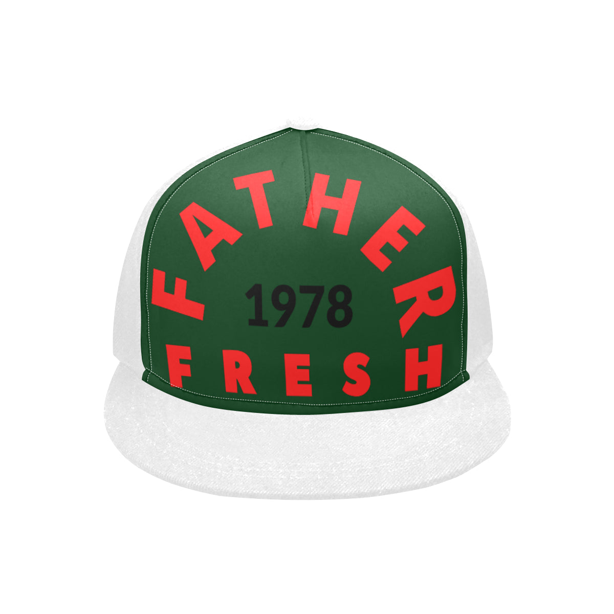 FF Basic White/Green/Red Hat Snapback