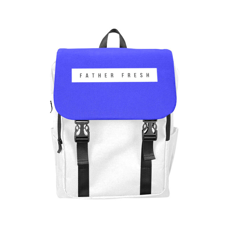 FF Minimalist White Casual Shoulders Backpack