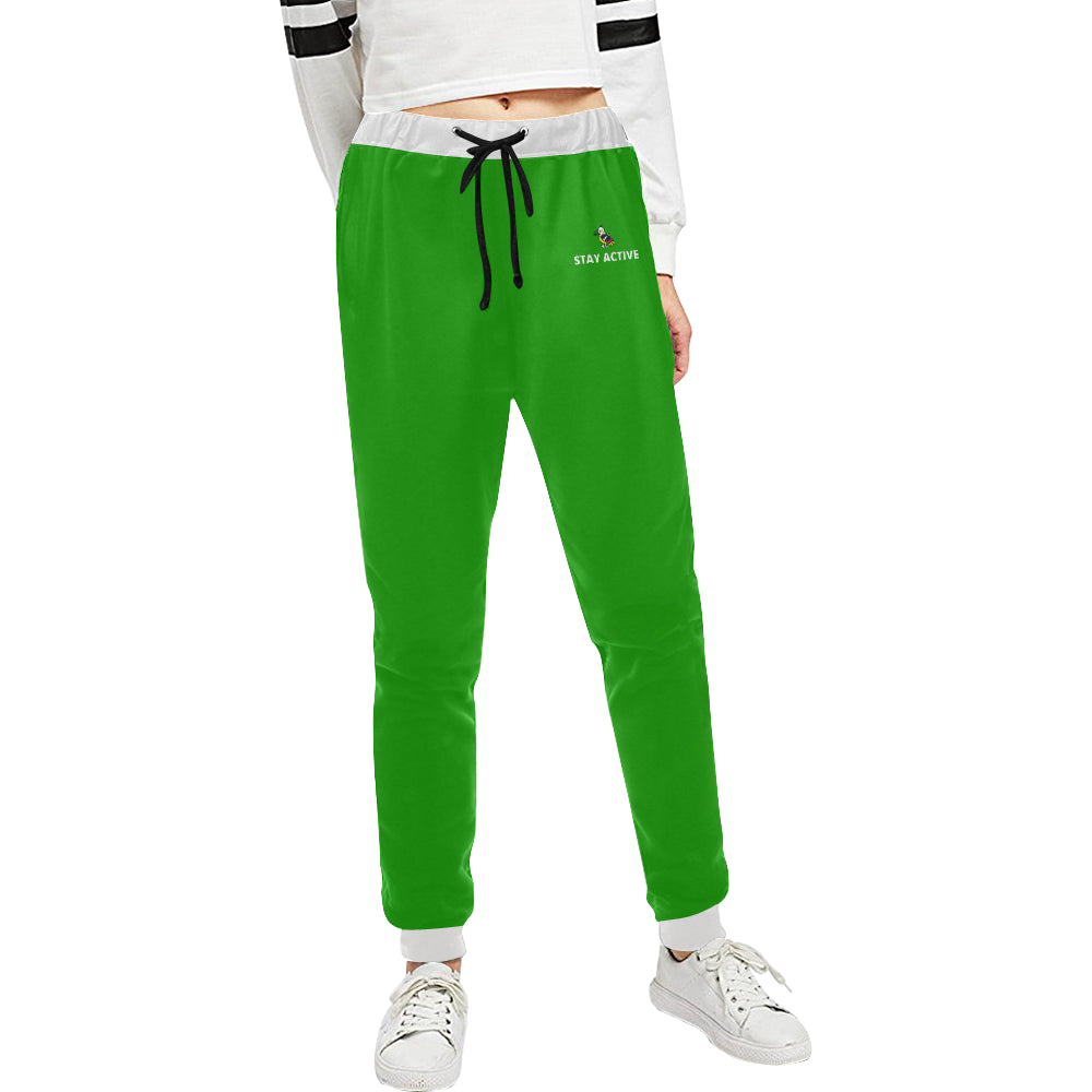 Apple Green Sweats Women's All Over Print Sweatpants