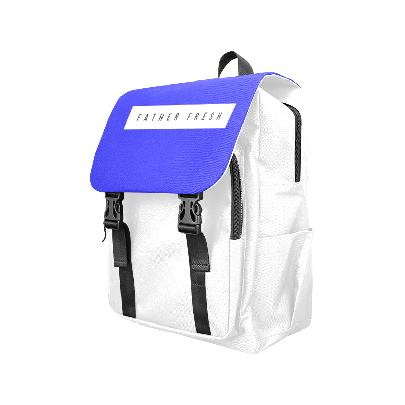 FF Minimalist White Casual Shoulders Backpack