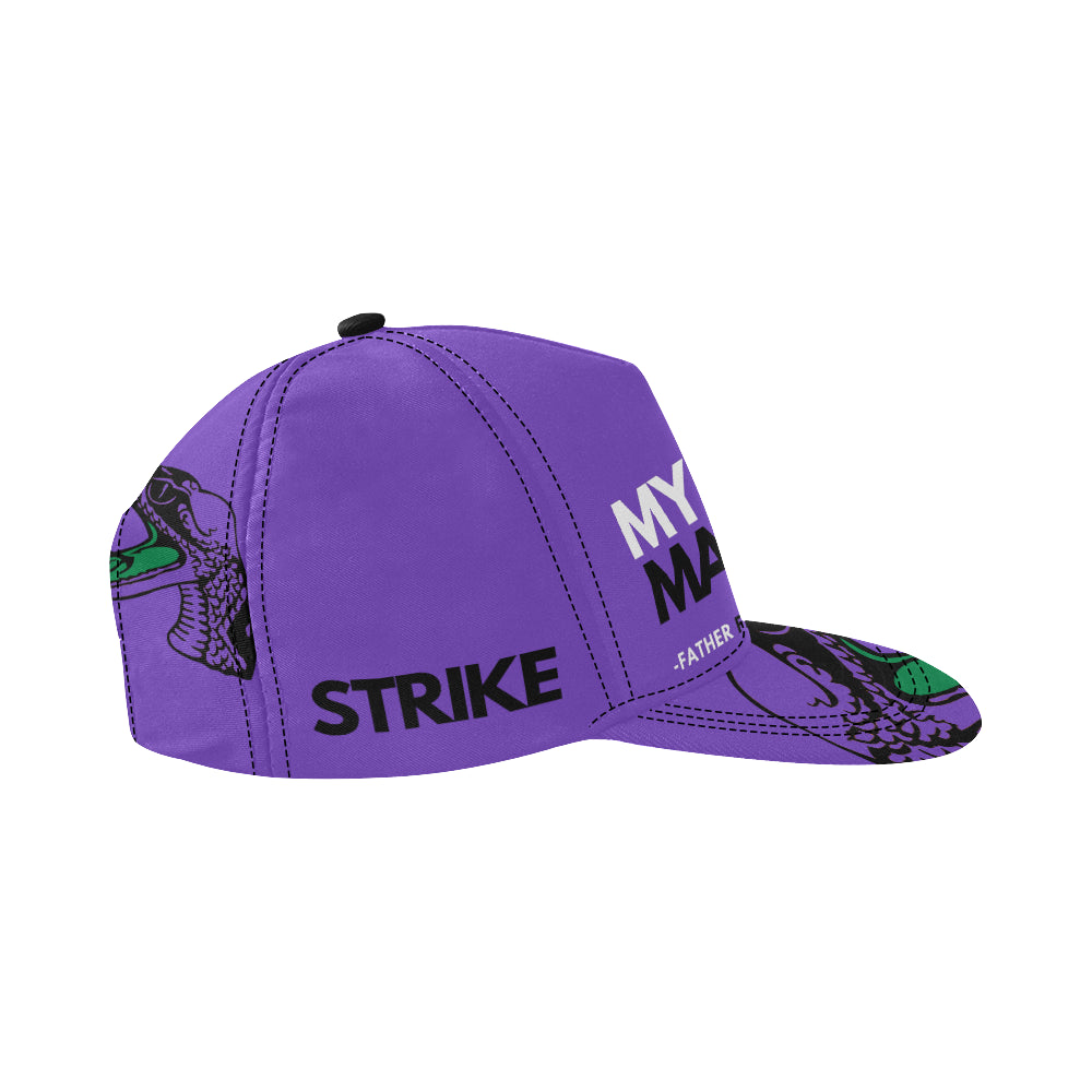 MY HBCU MADE ME Snapback Hat Purple