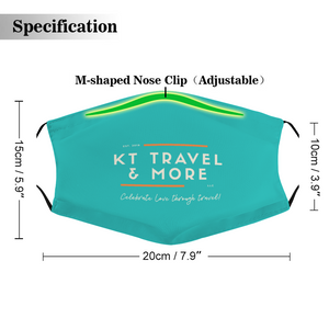 Stephanie's  - Custom Adjustable Face Cover with Multiple Spare Filters Non-medical